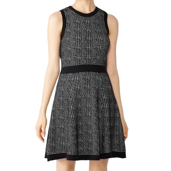 Kate Spade mod plaid Sleeveless sweater dress Knee Length Size M - Picture 1 of 14